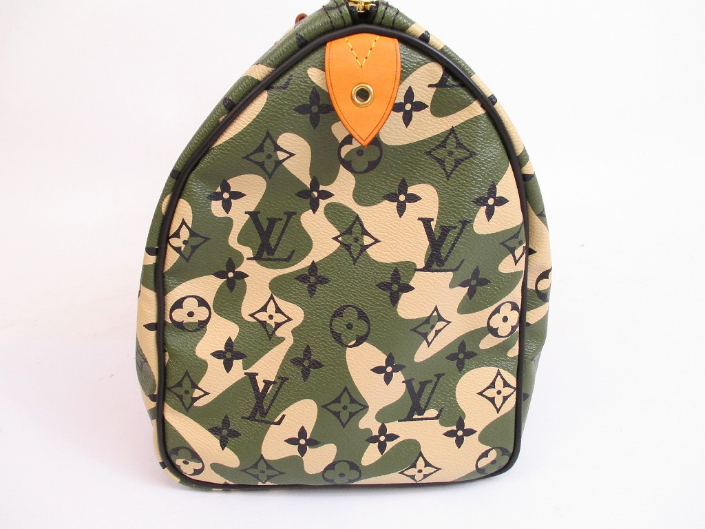LOUIS VUITTON Monogram Camouflage Limited Hand Bag Speedy35 Rare #4889 - Authentic Brand Shop ...