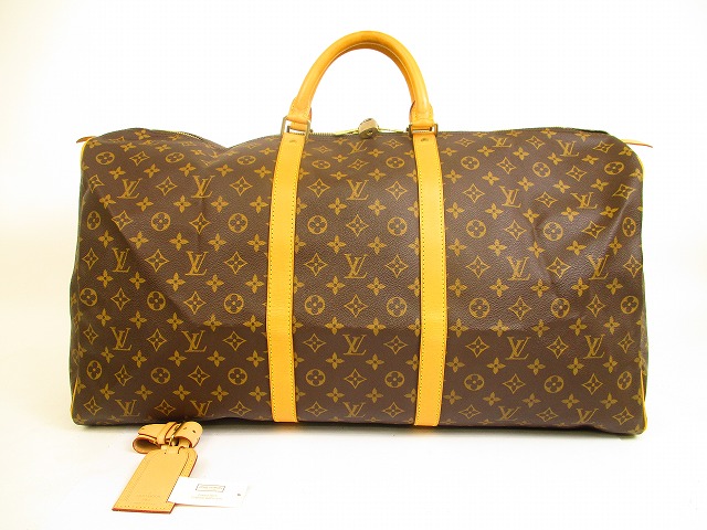 LOUIS VUITTON Monogram Leather Brown Duffle&Gym Bag Keepall 60 #4915 - Authentic Brand Shop TOKYO&#39;s