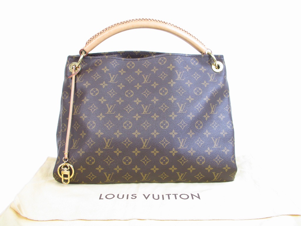 LOUIS VUITTON Monogram Leather Brown Shoulder Bag Hobo Artsy MM #5372 - Authentic Brand Shop TOKYO&#39;s