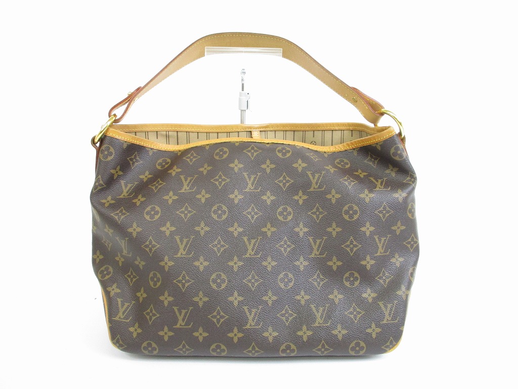 LOUIS VUITTON Monogram Brown Leather Hobo Shoulder Bag Delightful PM #5386 - Authentic Brand ...
