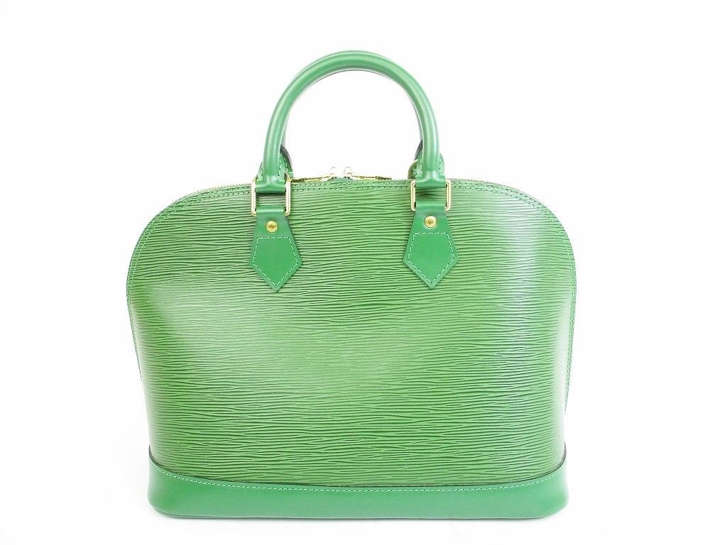 LOUIS VUITTON Epi Leather Green Hand Bag Purse Alma #5515 - Authentic Brand Shop TOKYO&#39;s