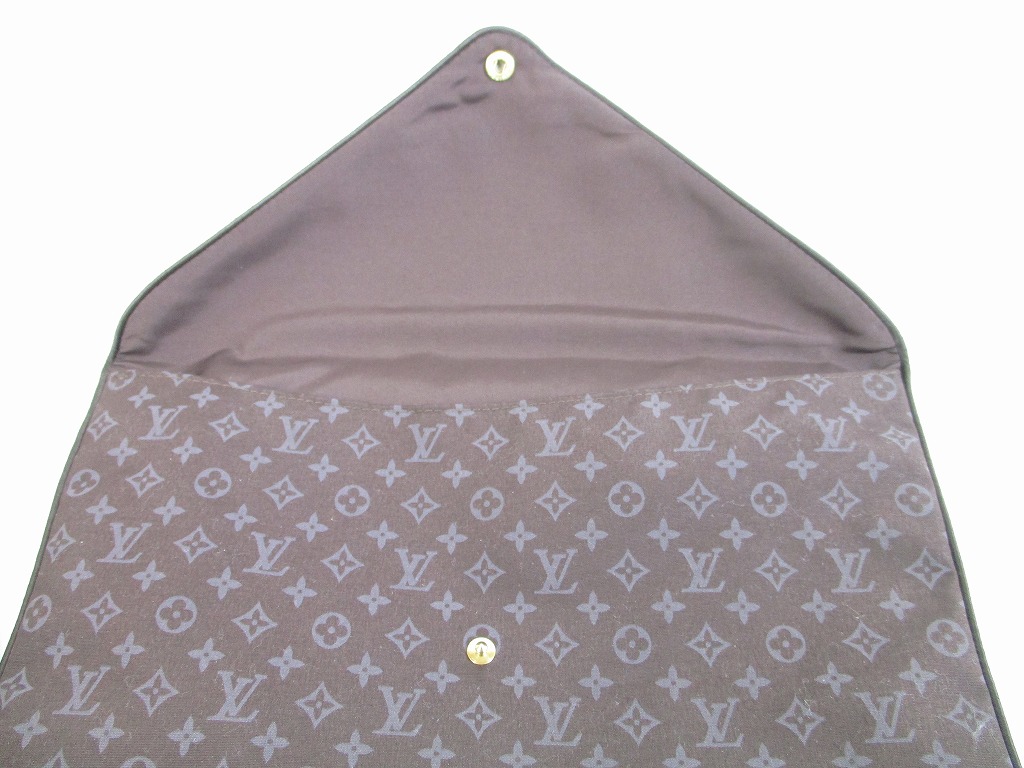 LOUIS VUITTON Nylon Brown Sleep Mask Pillow Set Travel Accessories #5574 - Authentic Brand Shop ...