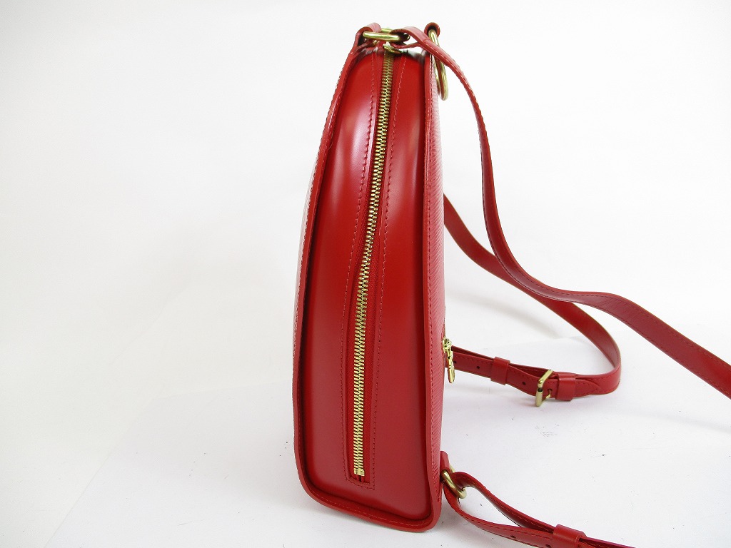 LOUIS VUITTON Epi Leather Red Backpack Bag Purse Mabillon #5613 - Authentic Brand Shop TOKYO&#39;s