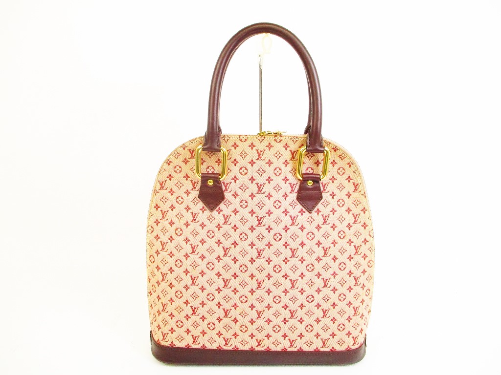 LOUIS VUITTON Monogram Mini Canvas Red Hand Bag Purse Alma Haut #5915 - Authentic Brand Shop TOKYO&#39;s