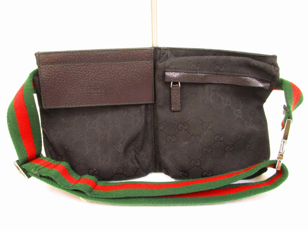 GUCCI GG Canvas Black Fanny&Waist Packs Belt Bag Purse #6005 - Authentic Brand Shop TOKYO&#39;s