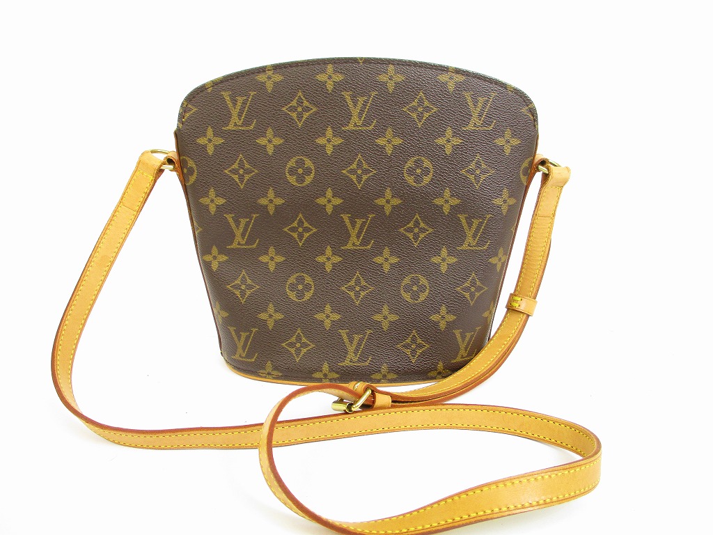 Auth LOUIS VUITTON Monogram Leather Brown Messenger&Cross-body Bag Drouot #6110 | eBay