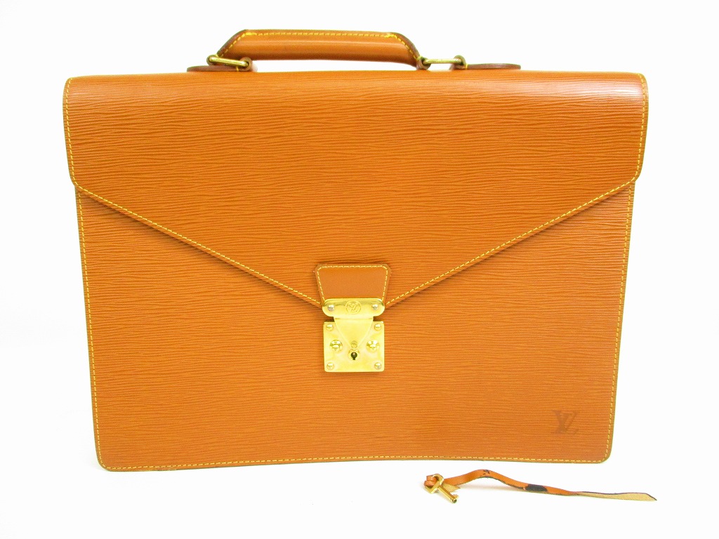LOUIS VUITTON, a black epi leather briefcase. - Bukowskis