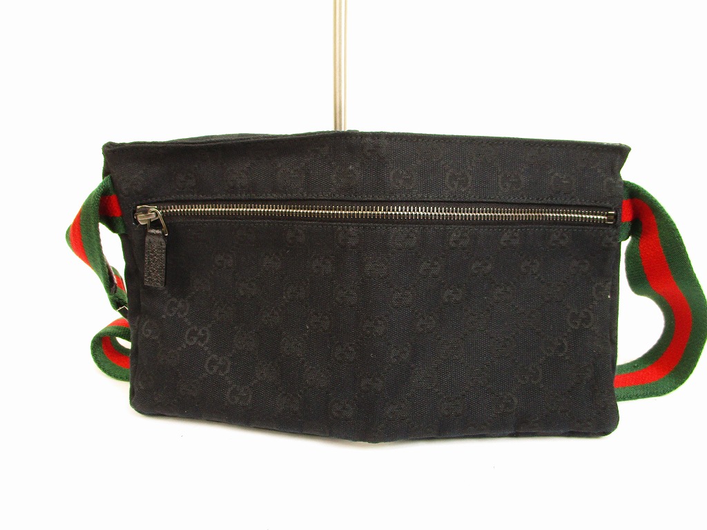 GUCCI GG Canvas Black Fanny&Waist Packs Belt Bag Purse #6270 - Authentic Brand Shop TOKYO&#39;s