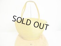 LOUIS VUITTON Epi Yellow Shoulder Bag Shopper Bag Saint Jacques Large #1076