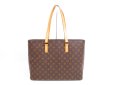 Photo2: LOUIS VUITTON Monogram Leather Brown Tote&Shoppers Bag Luco #4005 (2)