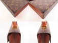 Photo6: LOUIS VUITTON Monogram Leather Brown Hand Bag Purse Malesherbes #4008