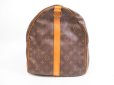 Photo3: LOUIS VUITTON Monogram Leather Brown Gym Bag Keepall 55 Bandouliere #4009