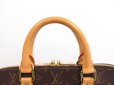 Photo11: LOUIS VUITTON Monogram Leather Brown Hand Bag Purse Alma #4016