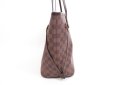 Photo3: LOUIS VUITTON Damier Leather Brown Tote&Shoppers Neverfull MM #4018