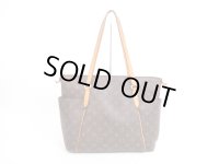 LOUIS VUITTON Monogram Leather Brown Tote&Shoppers Bag Totally MM #4019