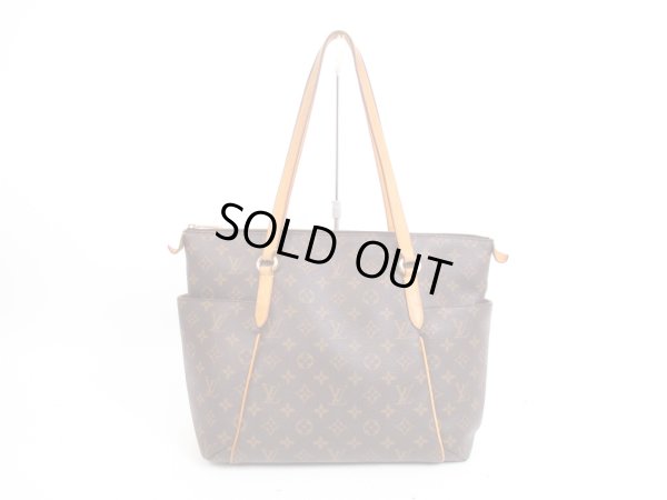 Photo1: LOUIS VUITTON Monogram Leather Brown Tote&Shoppers Bag Totally MM #4019