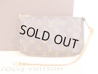 LOUIS VUITTON Monogram Leather Brown Accessories Pouch Pochette #4026