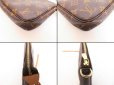 Photo6: LOUIS VUITTON Monogram Leather Brown Accessories Pouch Pochette #4026