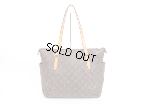 Photo2: LOUIS VUITTON Monogram Leather Brown Tote&Shoppers Bag Totally MM #4031