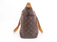 Photo3: LOUIS VUITTON Monogram Leather Brown Tote&Shoppers Bag Totally MM #4031