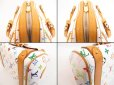 Photo6: LOUIS VUITTON Multi-color Leather White Hand Bag Purse Priscilla #4032