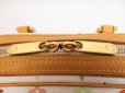 Photo9: LOUIS VUITTON Multi-color Leather White Hand Bag Purse Priscilla #4032