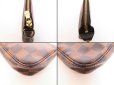 Photo6: LOUIS VUITTON  Damier Leather Brown T&B Chain Pouch Pochette #4035