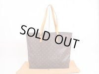 LOUIS VUITTON Monogram Leather Brown Tote&Shoppers Bag Cabas Alto #4039