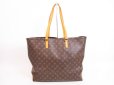 Photo2: LOUIS VUITTON Monogram Leather Brown Tote&Shoppers Bag Cabas Alto #4039 (2)