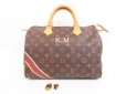 Photo1: LOUIS VUITTON Mon Monogram Leather Brown Hand Bag Purse Speedy30 #4043 (1)