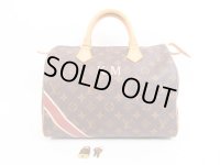 LOUIS VUITTON Mon Monogram Leather Brown Hand Bag Purse Speedy30 #4043