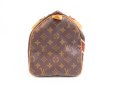 Photo4: LOUIS VUITTON Mon Monogram Leather Brown Hand Bag Purse Speedy30 #4043