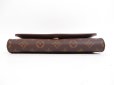 Photo5: LOUIS VUITTON Monogram Leather Brown Clutch Bag Bordeaux PM With Strap #4044