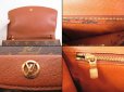 Photo9: LOUIS VUITTON Monogram Leather Brown Clutch Bag Bordeaux PM With Strap #4044