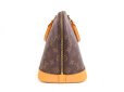 Photo4: LOUIS VUITTON Monogram Leather Brown Hand Bag Purse Alma #4045