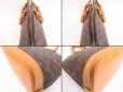 Photo6: LOUIS VUITTON Monogram Leather Brown Hand Bag Purse Alma #4045