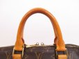 Photo7: LOUIS VUITTON Monogram Leather Brown Hand Bag Purse Alma #4045