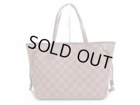 LOUIS VUITTON Damier Leather Brown Hand Bag Purse Neverfull PM #4047