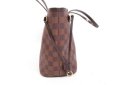 Photo3: LOUIS VUITTON Damier Leather Brown Hand Bag Purse Neverfull PM #4047