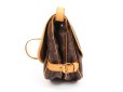 Photo4: LOUIS VUITTON Monogram Leather Brown Cross-body Bag Saumur MM 30 #4054