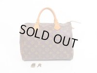 LOUIS VUITTON Monogram Leather Brown Hand Bag Purse Speedy30 #4061