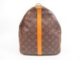 Photo3: LOUIS VUITTON Monogram Leather Brown Gym Bag Keepall 55 Bandouliere #4063