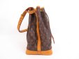 Photo3: LOUIS VUITTON Monogram Leather Brown Shoulder Bag Purse Noe #4064