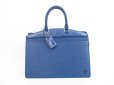 Photo1: LOUIS VUITTON Epi Leather Blue Hand Bag Purse Riviera Stickiness #4068 (1)