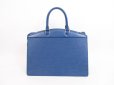 Photo2: LOUIS VUITTON Epi Leather Blue Hand Bag Purse Riviera Stickiness #4068 (2)