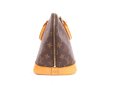 Photo3: LOUIS VUITTON Monogram Leather Brown Hand Bag Purse Alma #4072