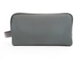 Photo2: LOUIS VUITTON Taiga Canvas&Leather Green Hand Bag Pouch Palana #4074 (2)