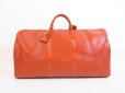 Photo1: LOUIS VUITTON Epi Leather Brown Boston Bag Gym Bag Keepall 60 #4075 (1)