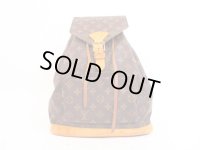 LOUIS VUITTON Monogram Leather Brown Backpack Bag Montsouris GM #4076