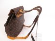 Photo11: LOUIS VUITTON Monogram Leather Brown Backpack Bag Montsouris GM #4076